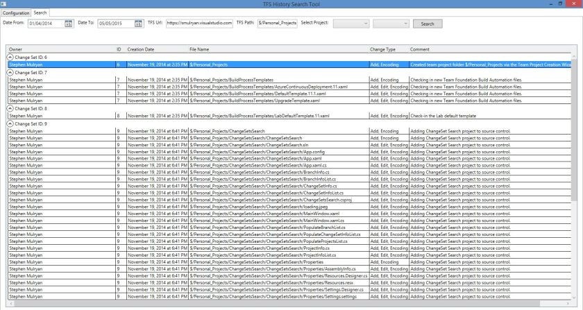 TFS_Search_Tool_Search_Tab